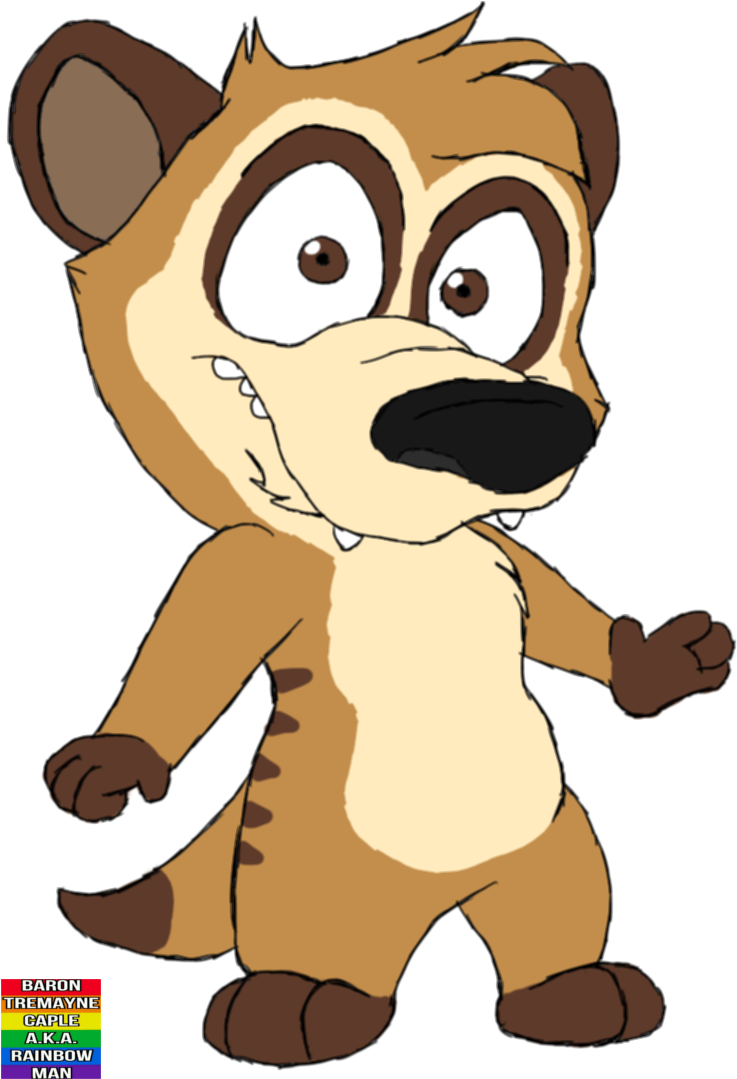 Animated Meerkat Character PNG image