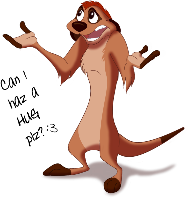 Animated Meerkat Requesting Hug PNG image