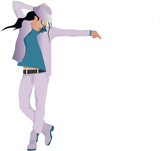 Animated Michael Jackson Dance Pose PNG image