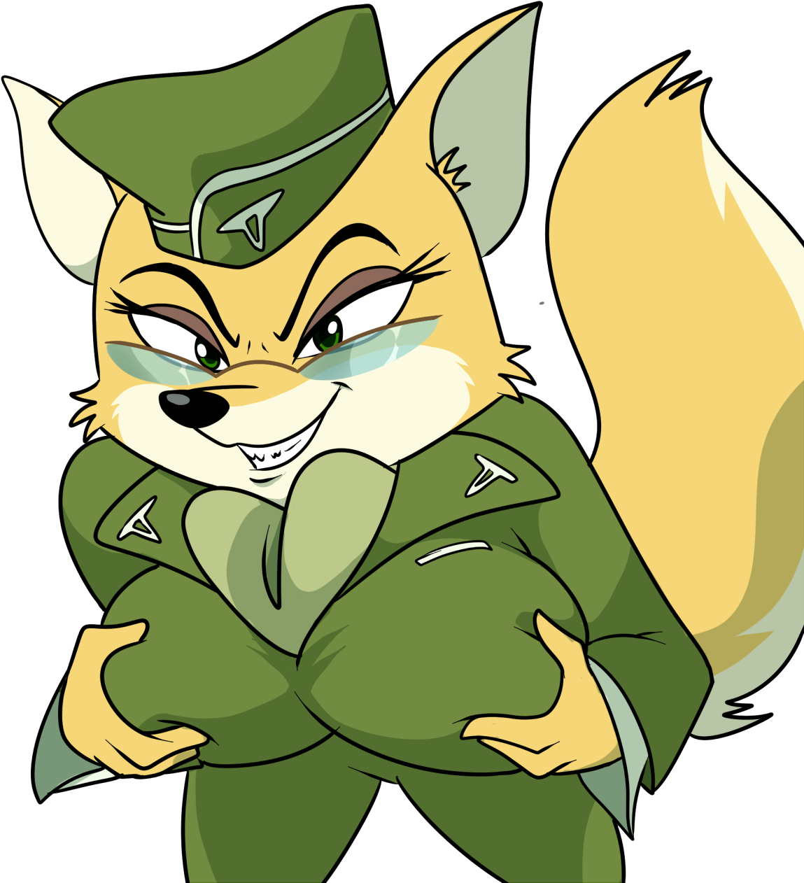 Animated Military Squirrel Character PNG image