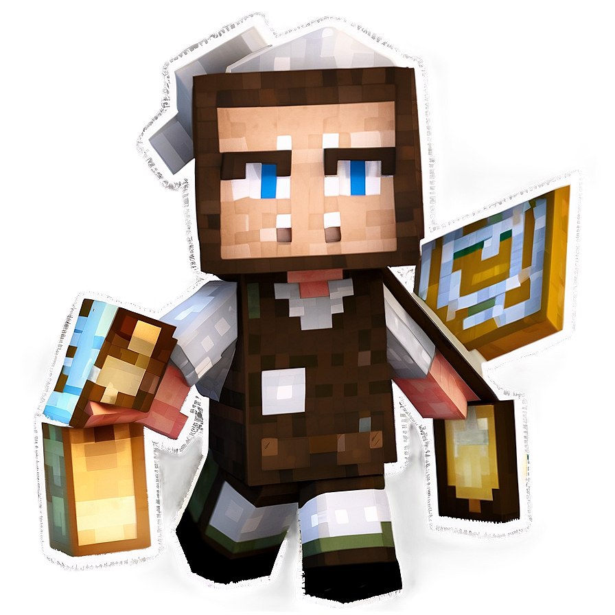 Animated Minecraft Villager Png 7 PNG image