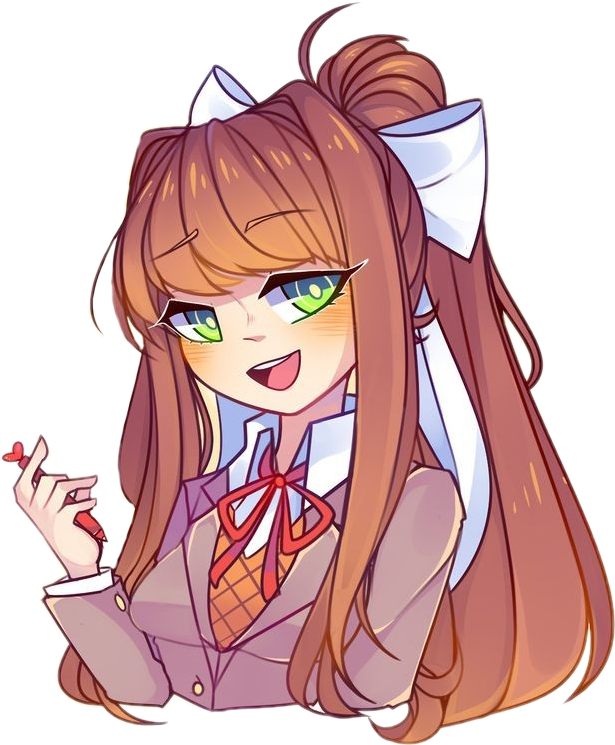 Animated Monika D D L C PNG image