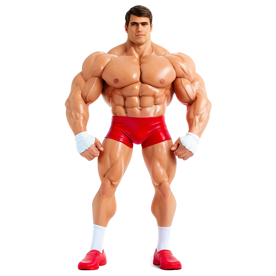 Animated Muscle Man Png 06252024 PNG image