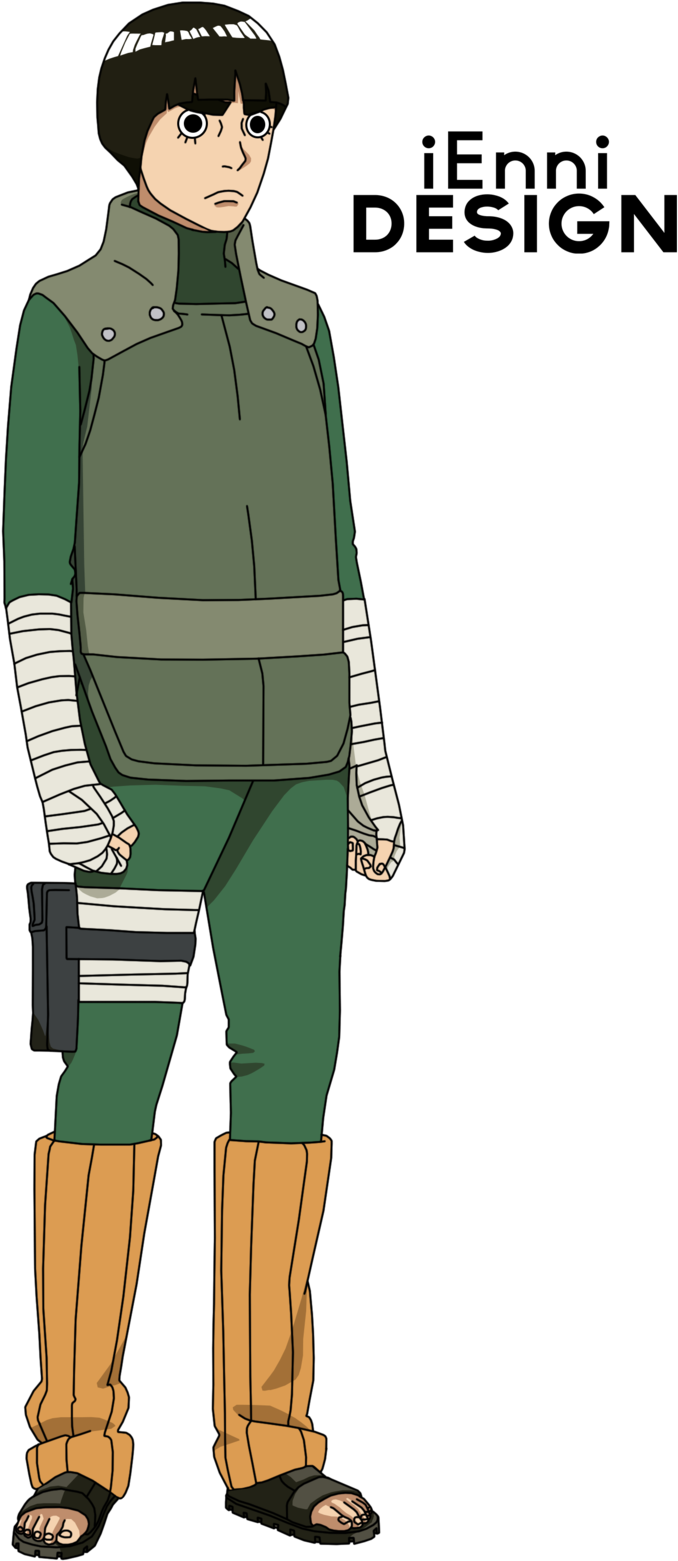 Animated Ninja Character Standing Pose PNG image
