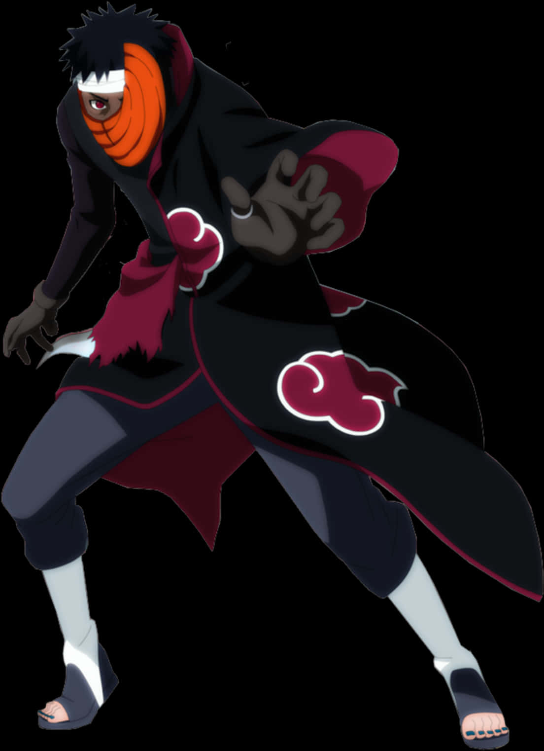 Animated Ninjain Black Robe PNG image