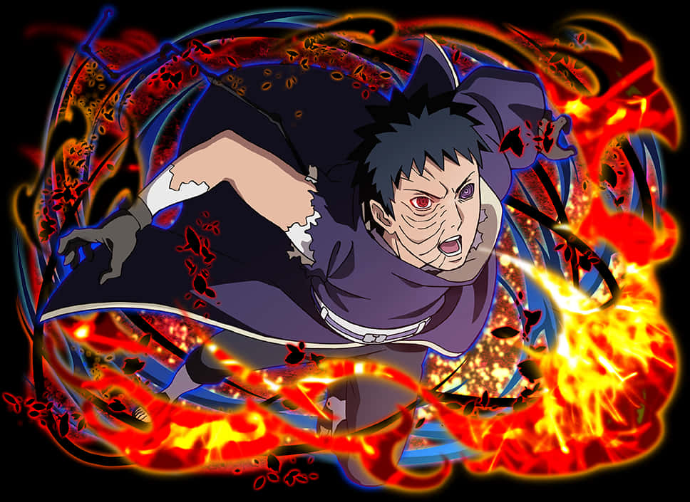 Animated_ Obito_ Uchiha_ Fire_ Escape PNG image