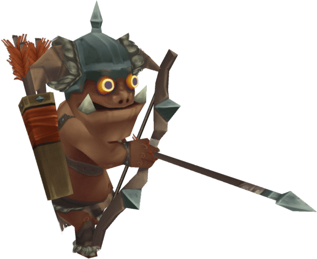 Animated Orc Archer Character PNG image