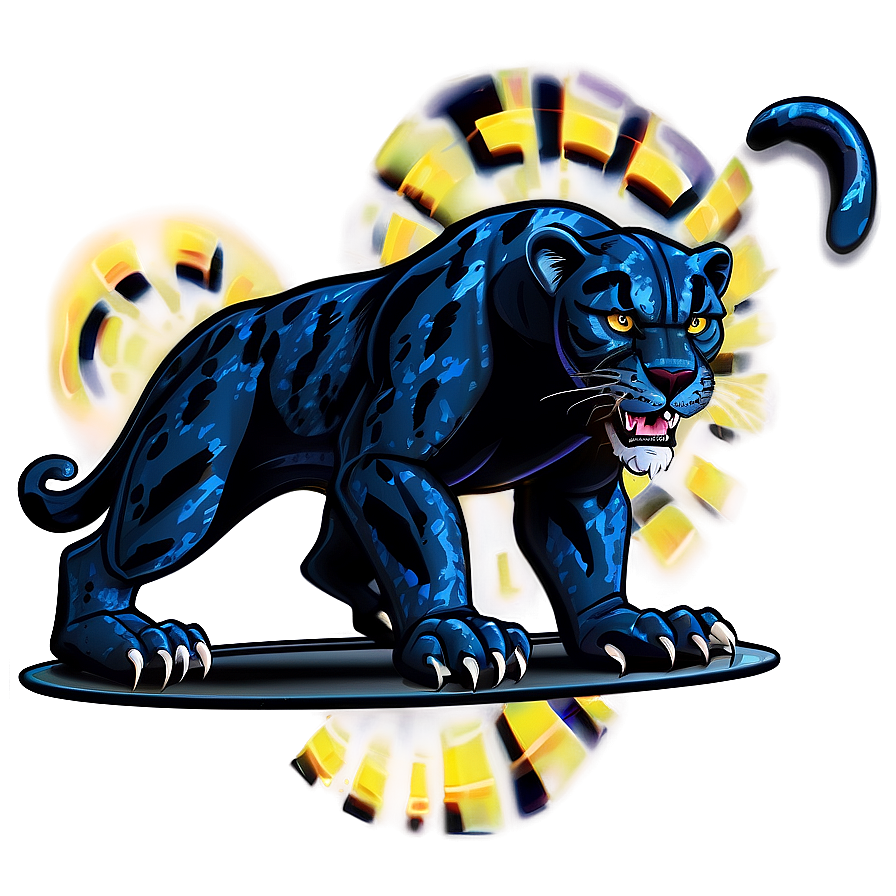 Animated Panthers Cartoon Png Sli65 PNG image