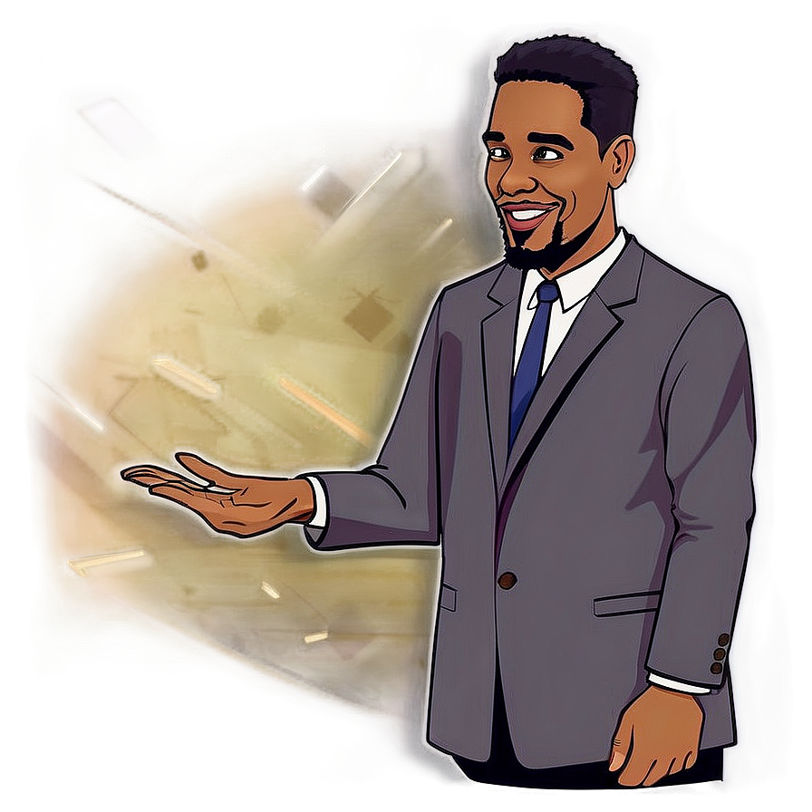 Animated Pastor Character Png 06272024 PNG image