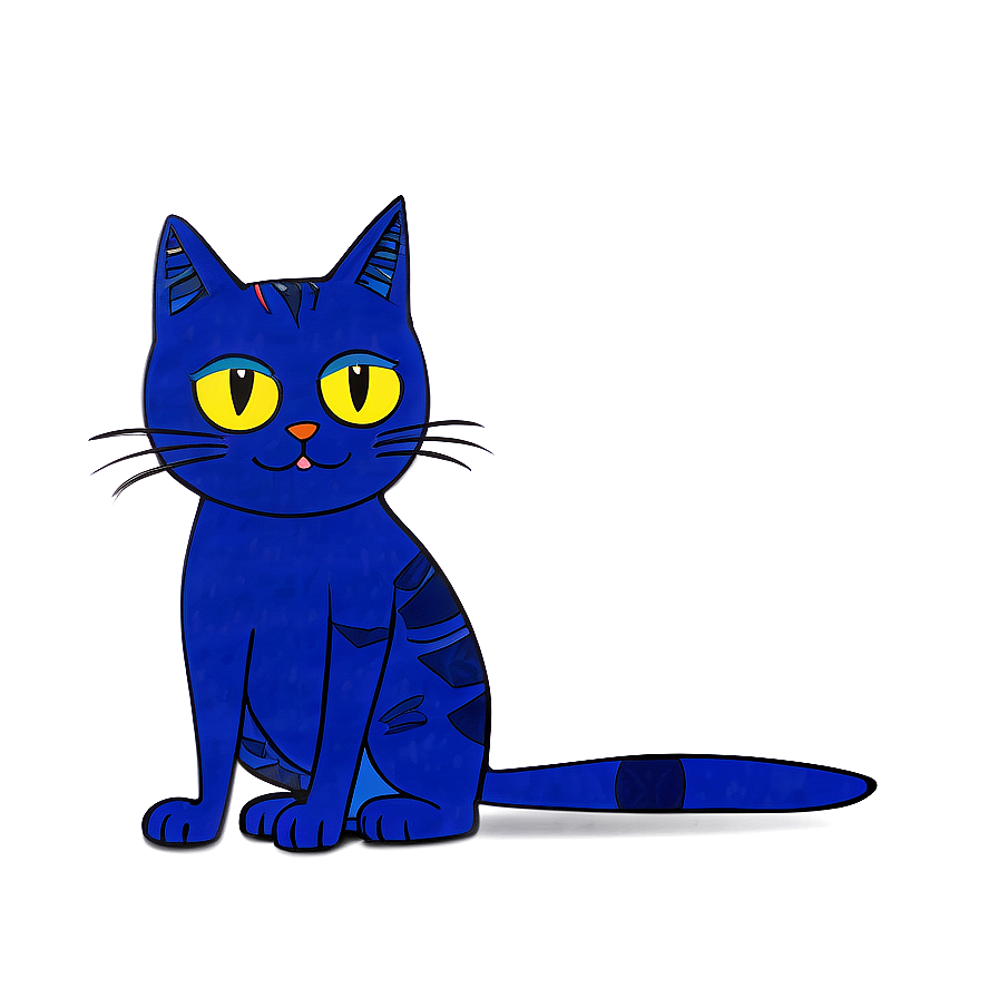 Animated Pete The Cat Character Png Swl38 PNG image