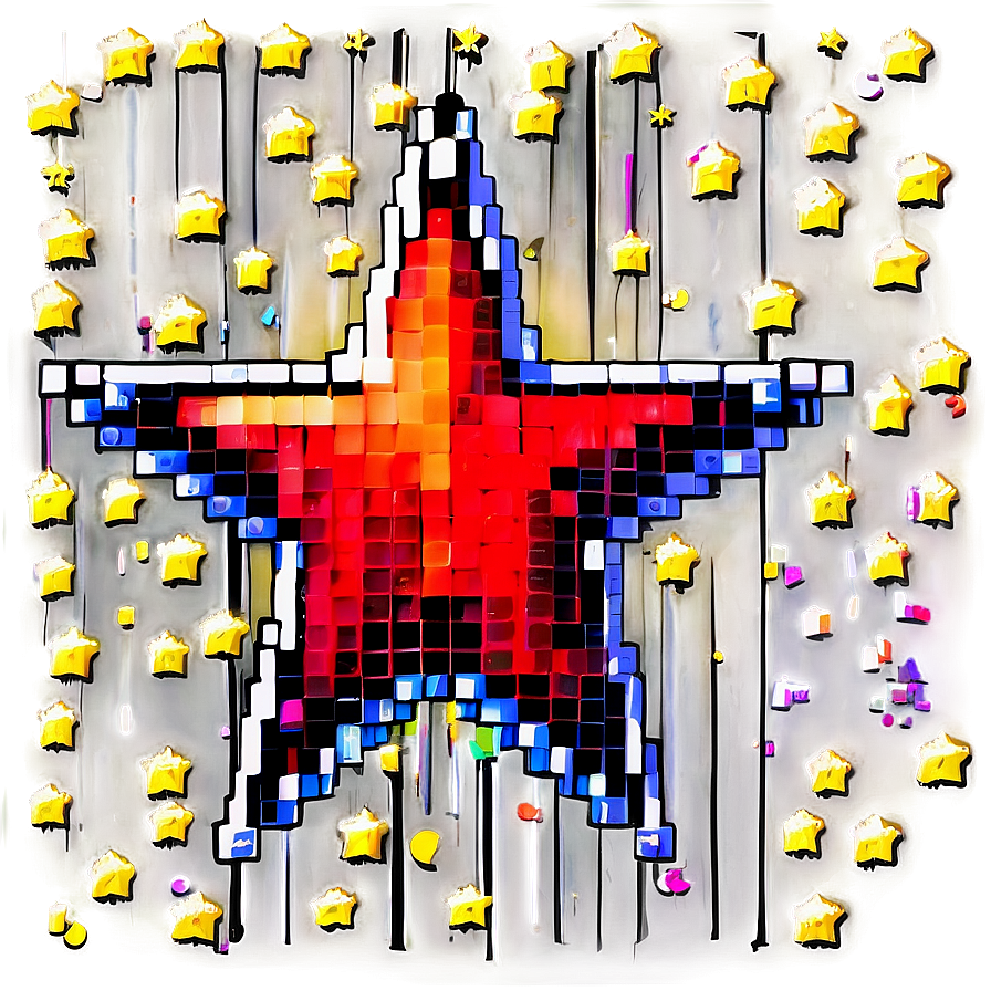 Animated Pixel Star Graphic Png Xmx93 PNG image