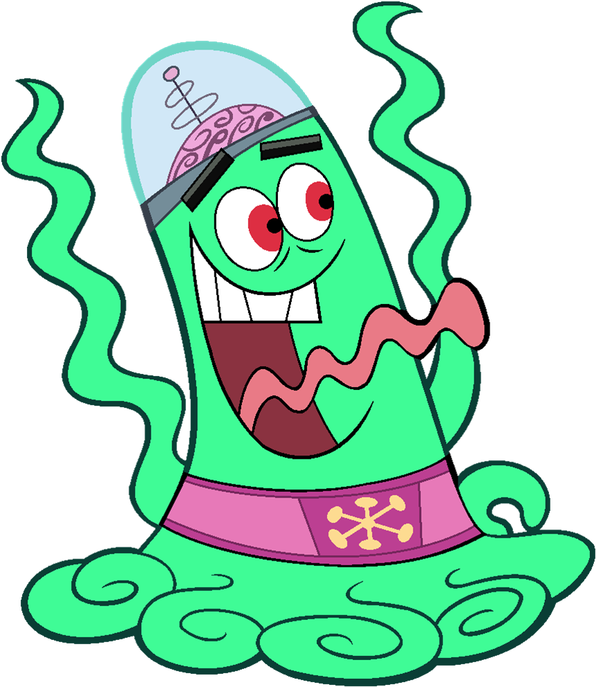 Animated Plankton Character Laughing PNG image