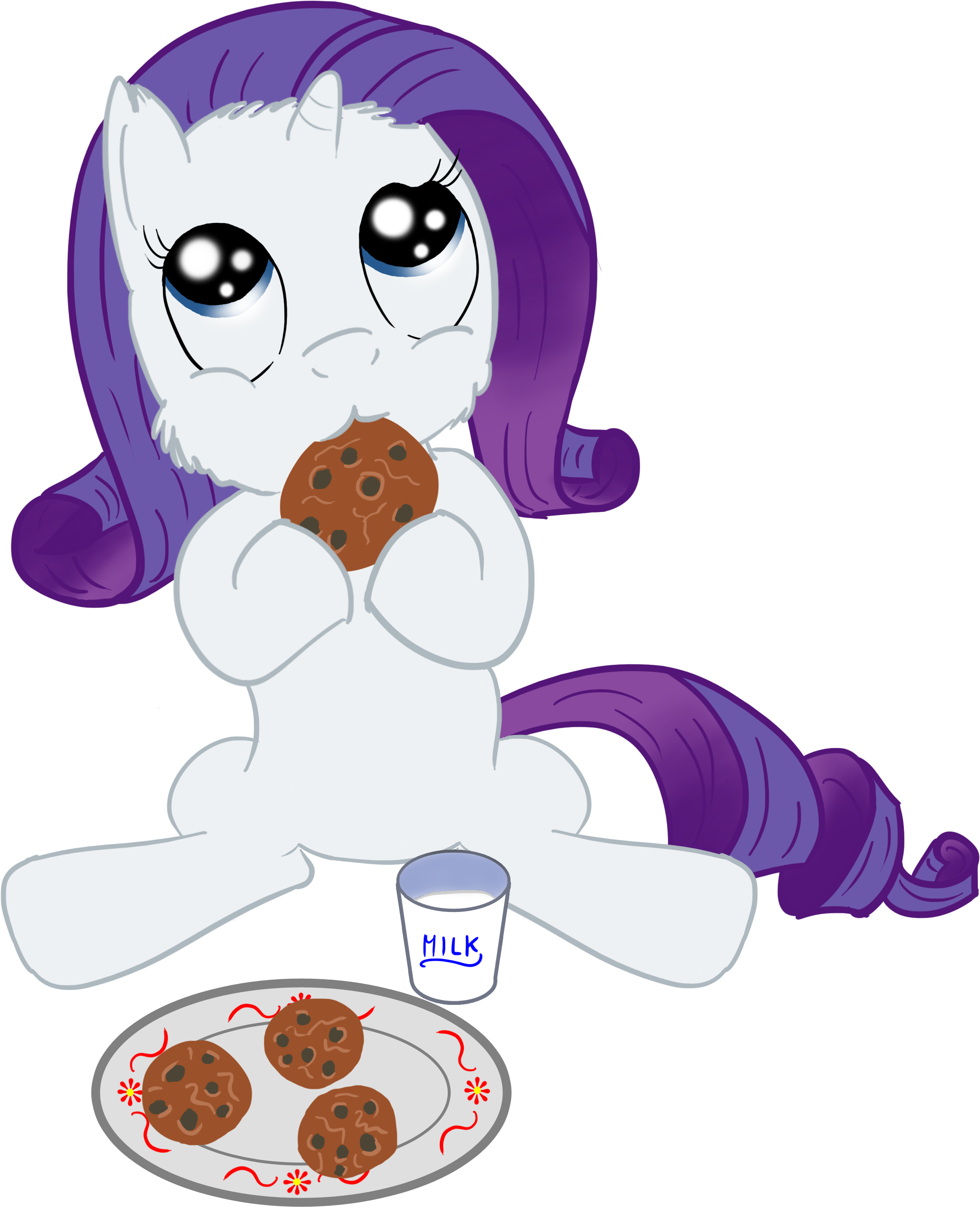 Animated Pony Eating Cookies PNG image