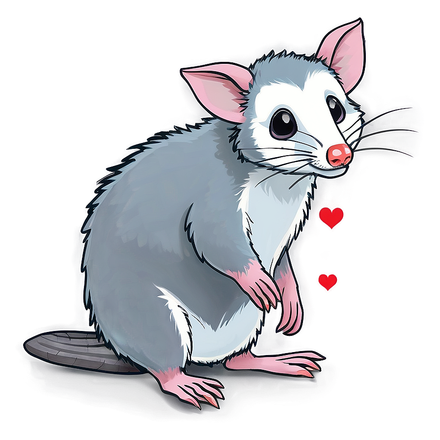 Animated Possum Drawing Png Bkl PNG Image