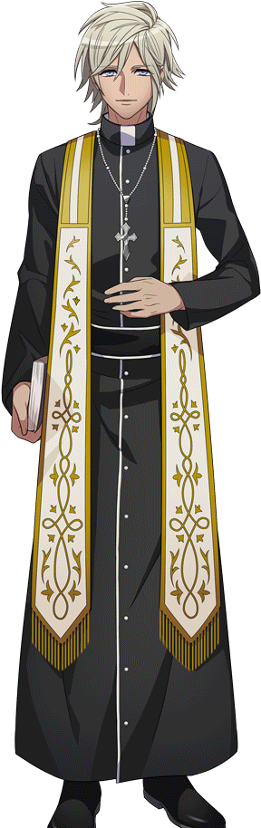 Animated Priest Character PNG image