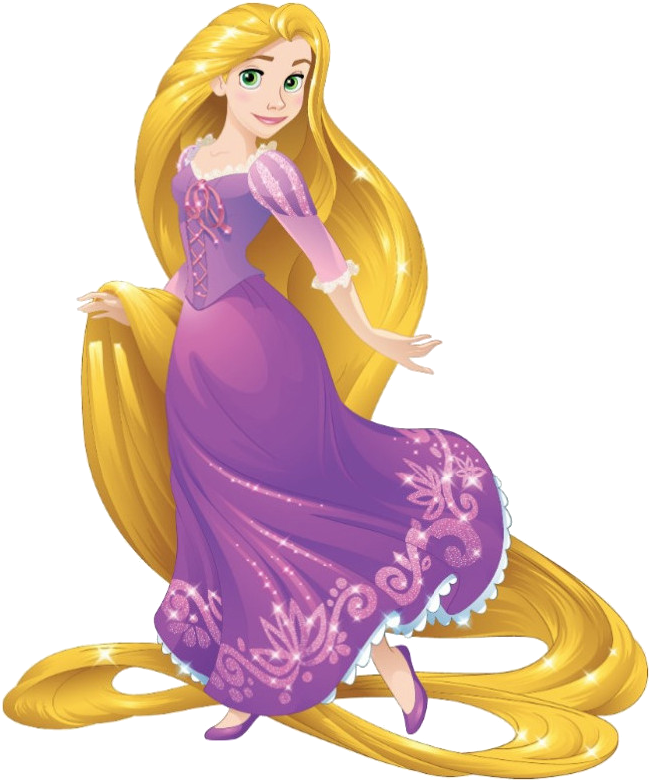 Animated Princess With Golden Hair PNG image