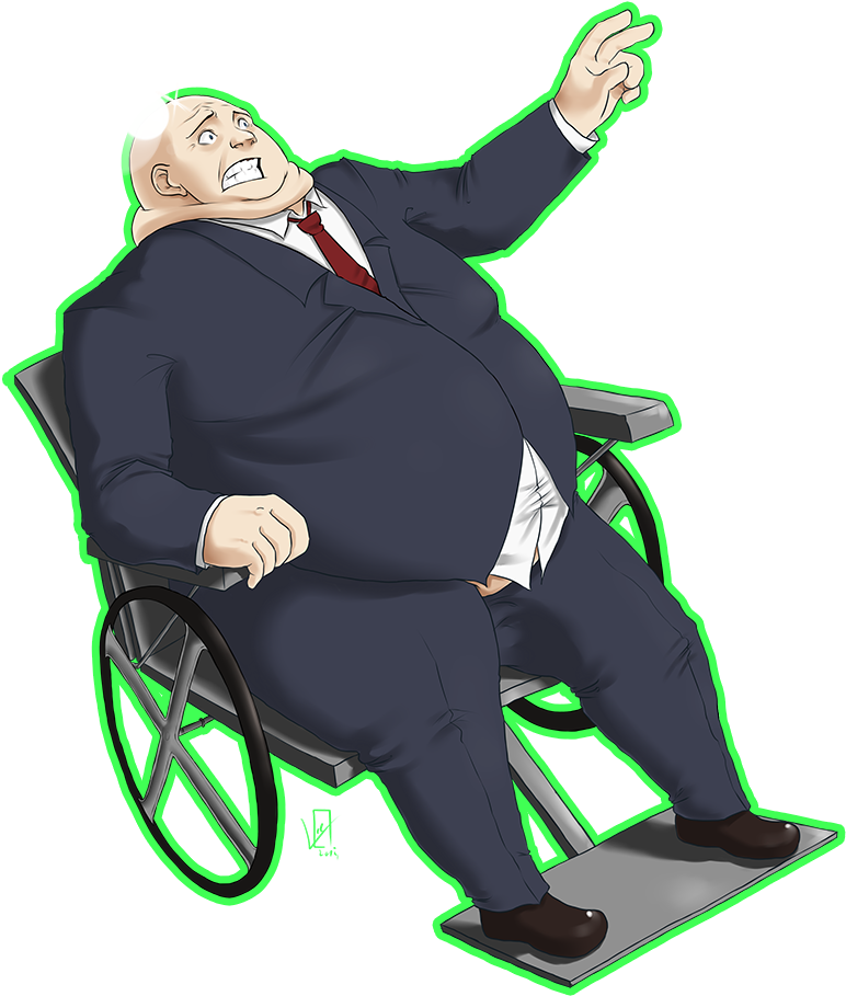 Animated Professorin Wheelchair PNG image