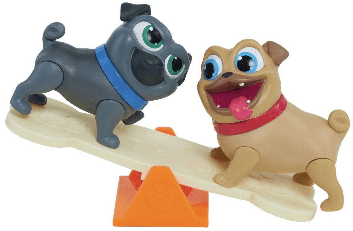 Animated Puppies On Seesaw PNG image