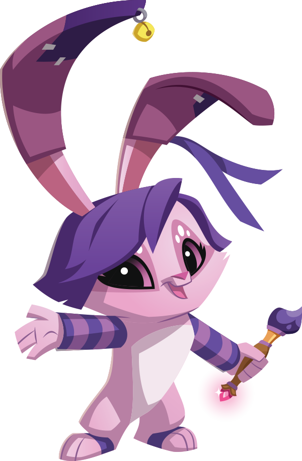 Animated Purple Bunny Animal Jam PNG image