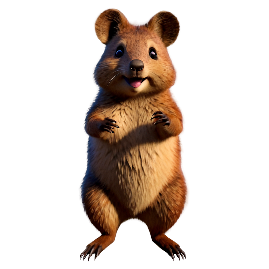 Animated Quokka Character Png Kwu PNG image