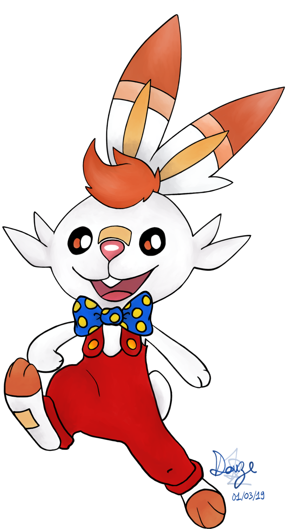 Animated Rabbit Character Illustration PNG image