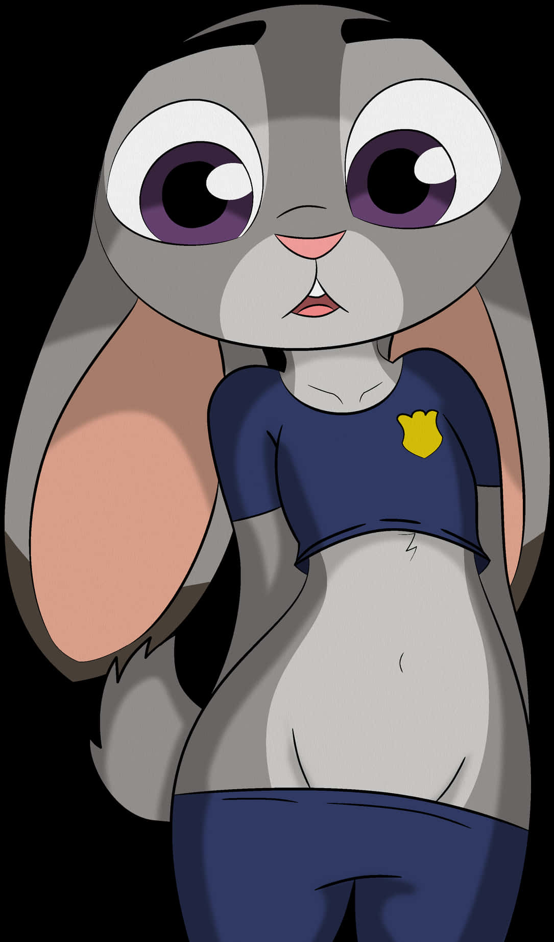 Animated Rabbit Character Illustration PNG image