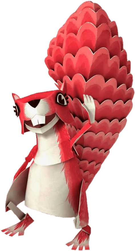 Animated Red Squirrel Character.png PNG image