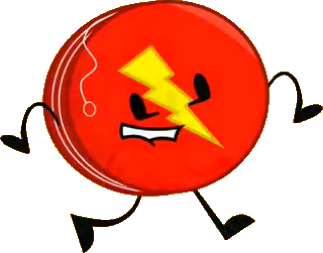 Animated Red Yoyo Character PNG image