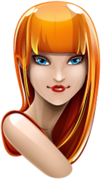 Animated Redhead Avatar PNG image