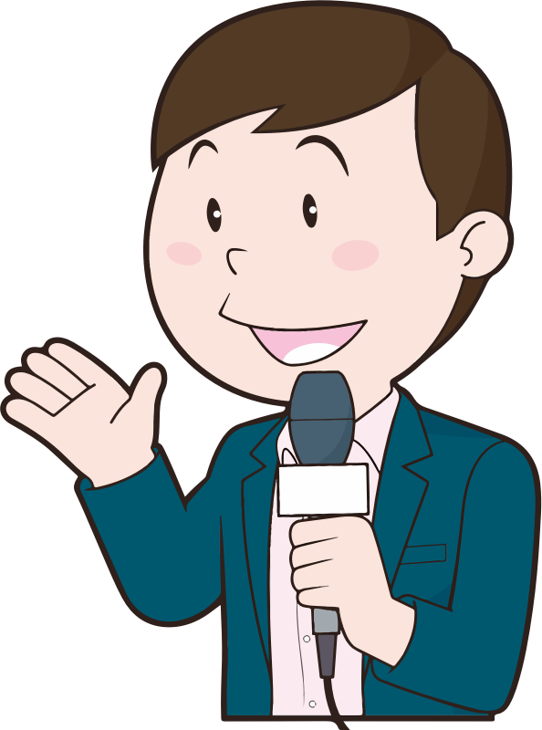 Animated Reporter Greeting PNG image