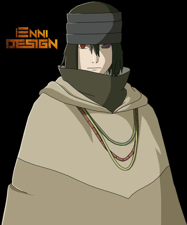 Animated Rinnegan Character Art PNG image
