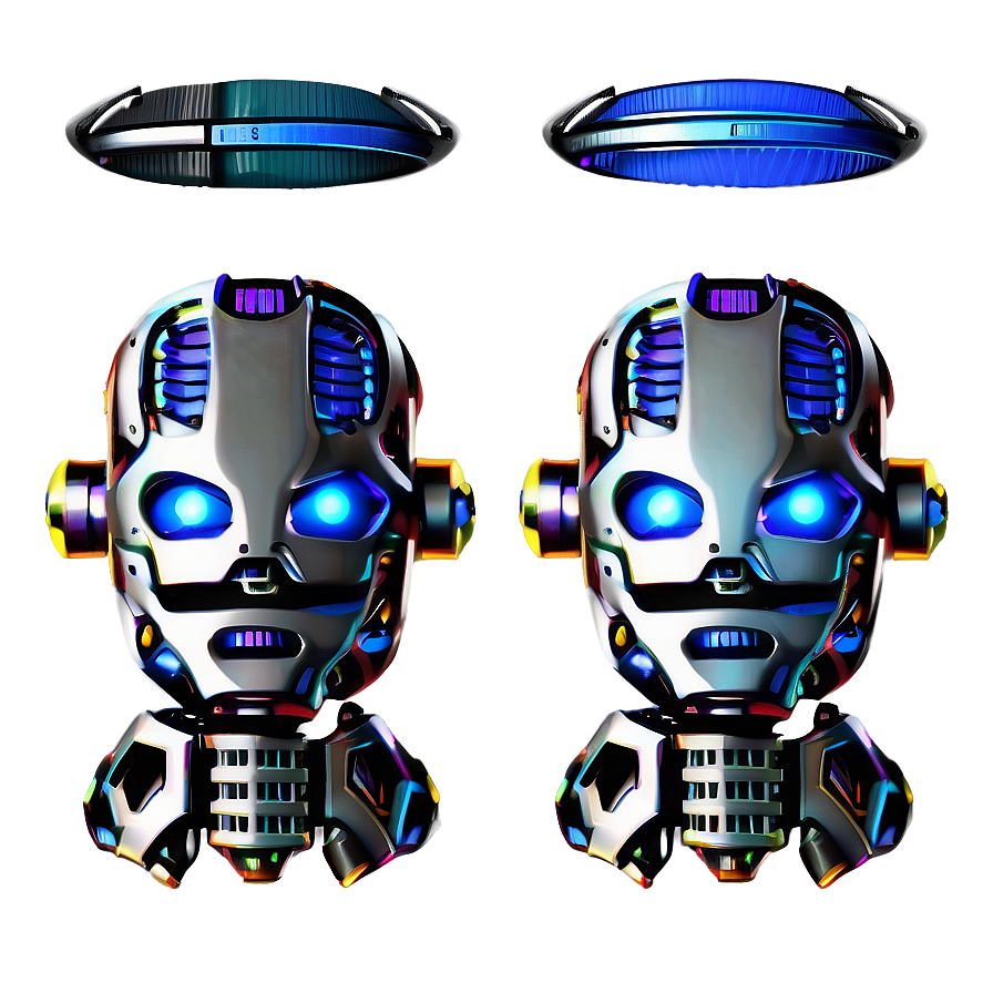 Animated Robot Head Png Lxt90 PNG image