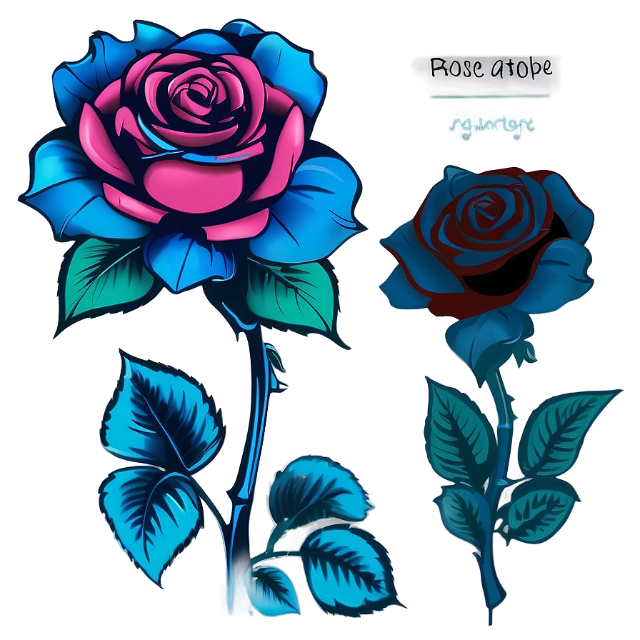 Animated Rose Tattoo Blueprint Png 68 PNG image