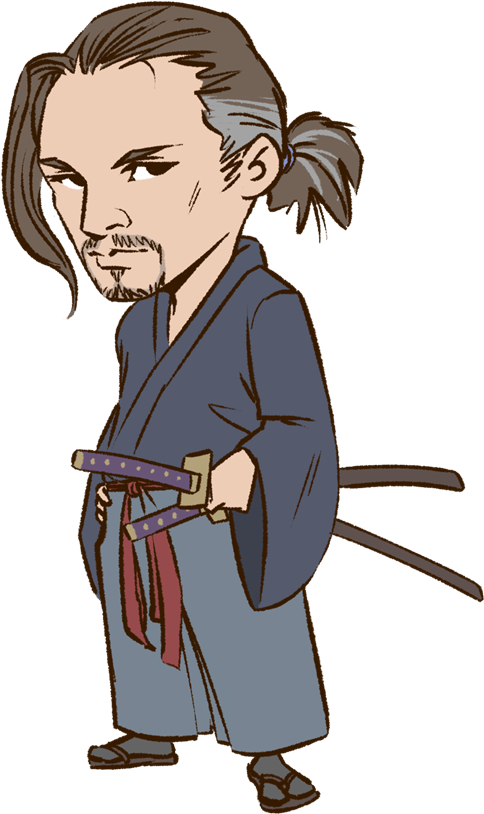 Animated Samurai Character PNG image