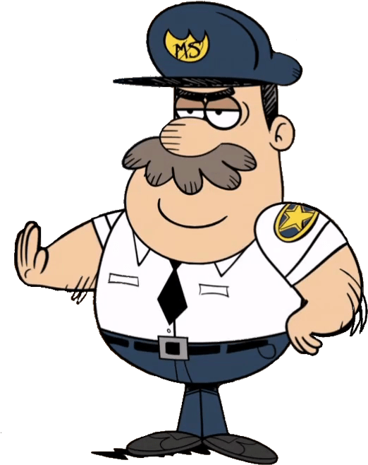 Animated Security Guard Character PNG image