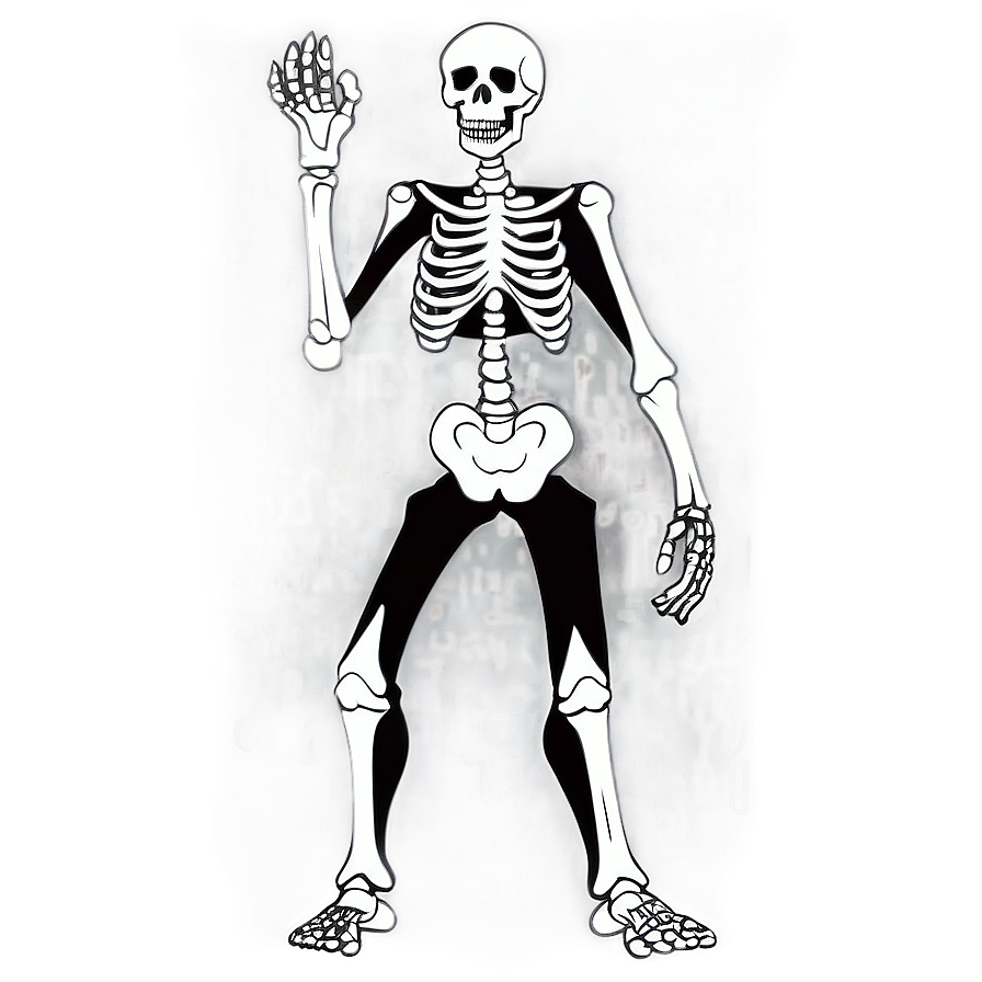 Animated Skeleton Cartoon Png Glb PNG image