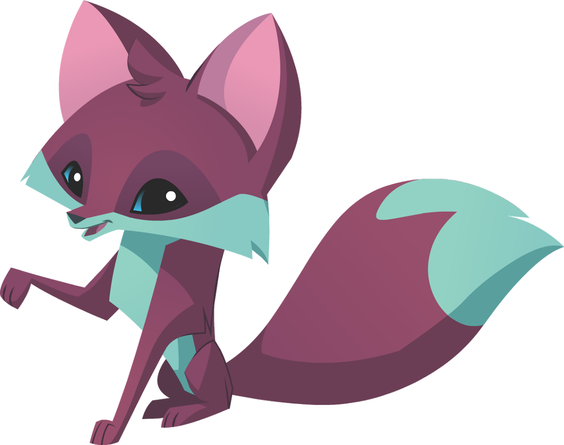 Animated Smiling Fox Character PNG image
