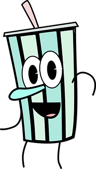 Animated Soda Cup Character PNG image