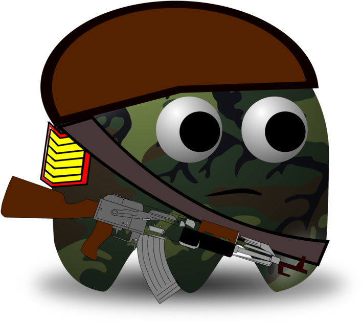 Animated Soldier Character With Rifle.png PNG image