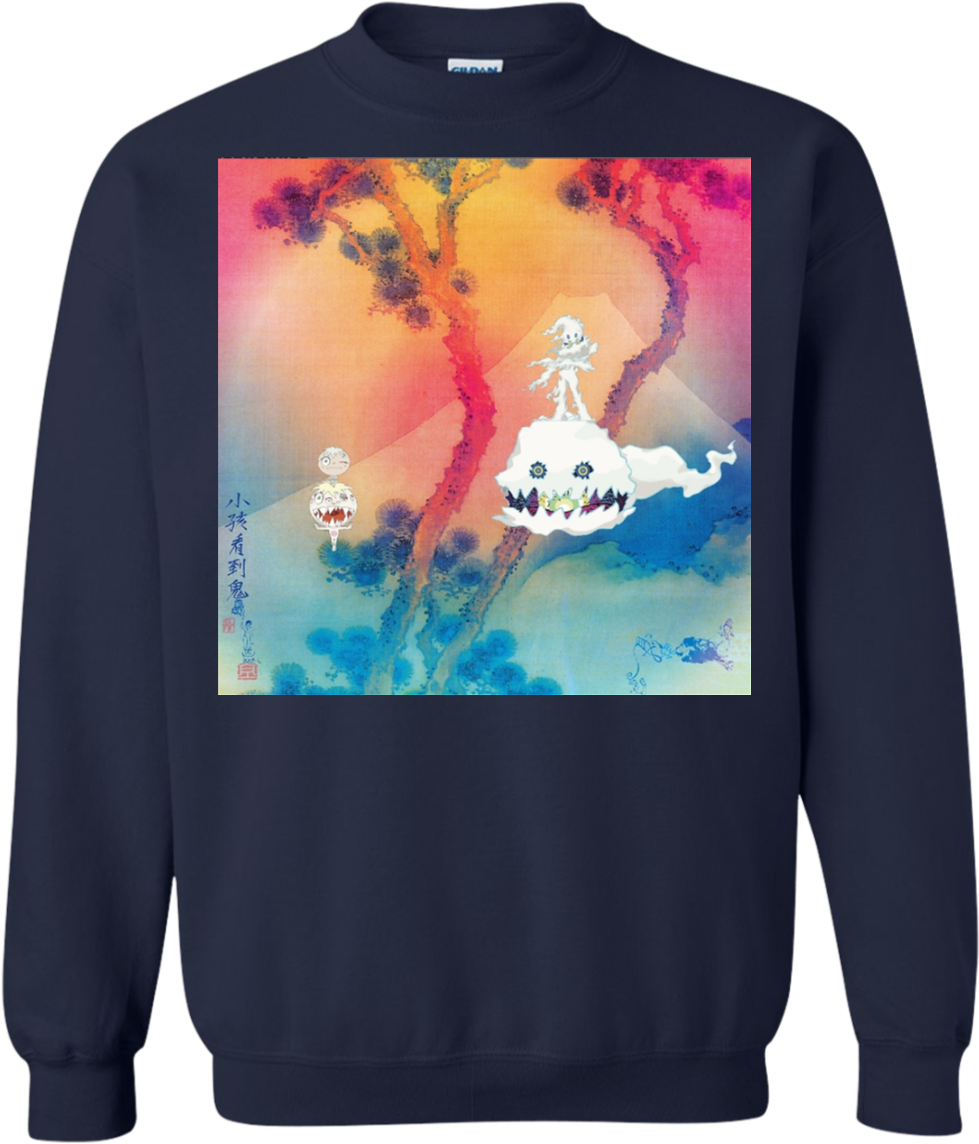 Animated Spirit Sweatshirt Design PNG image