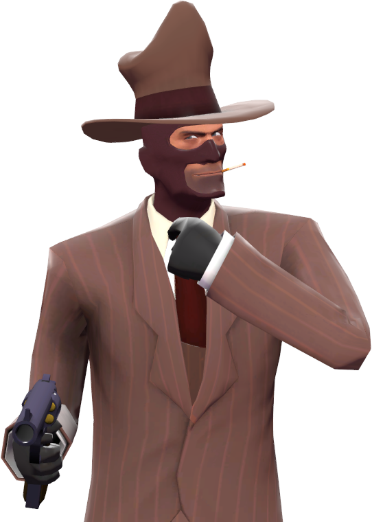 Animated Spywith Pistol PNG image