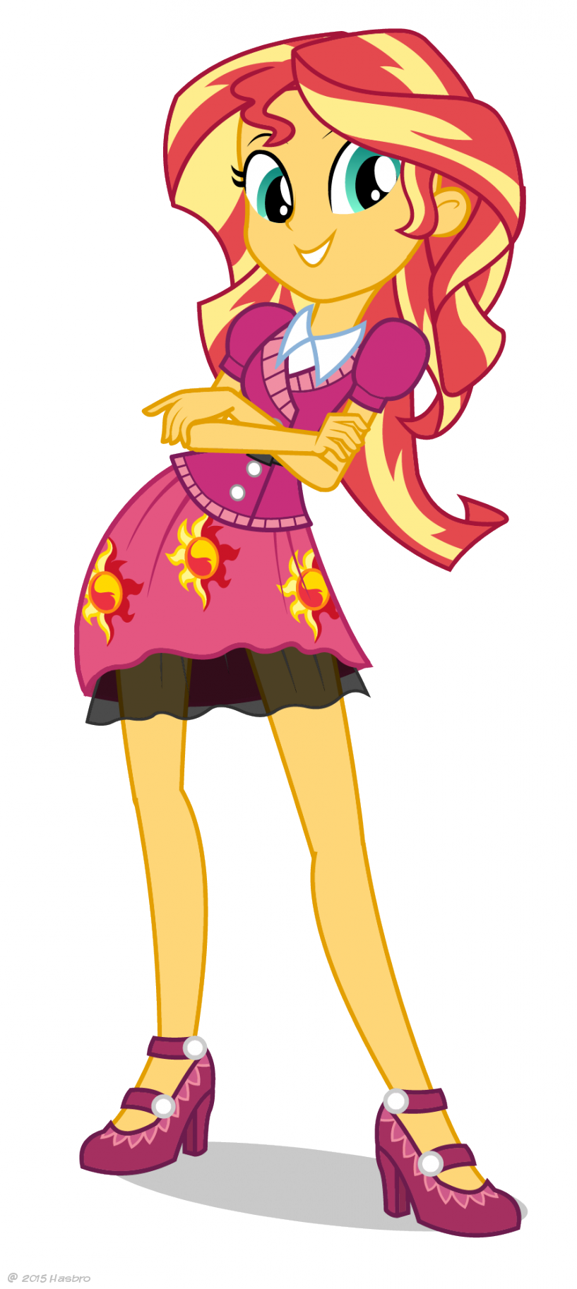 Animated Sunset Shimmer Character Pose PNG image