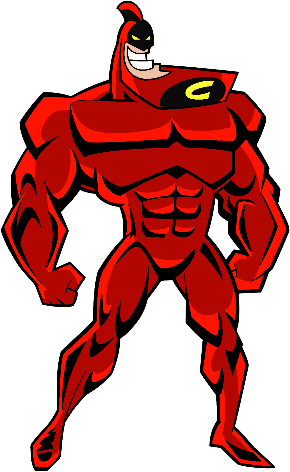 Animated Superhero Character PNG image
