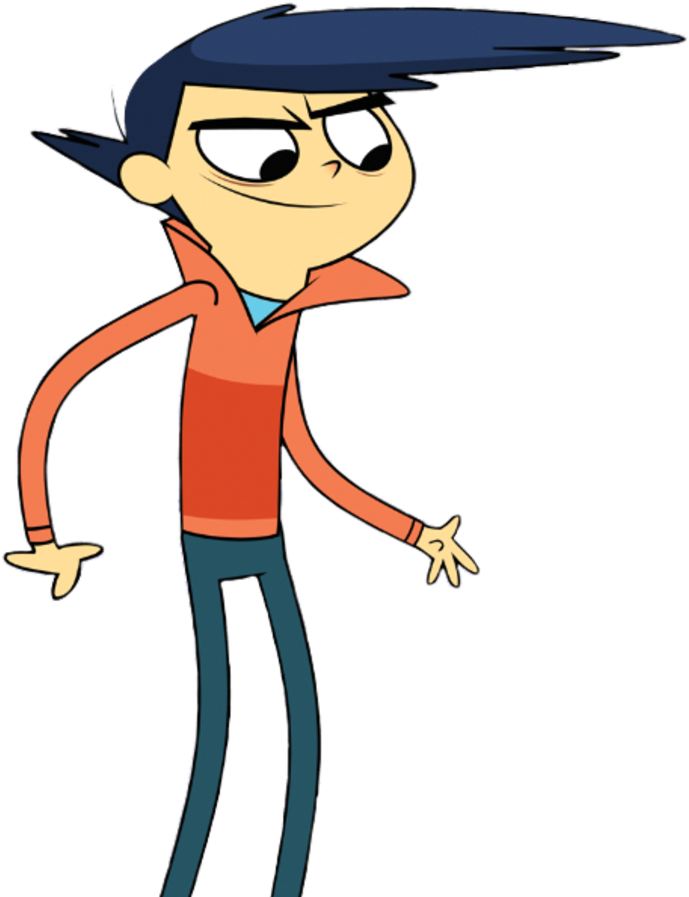 Animated Teen Character Pose PNG image