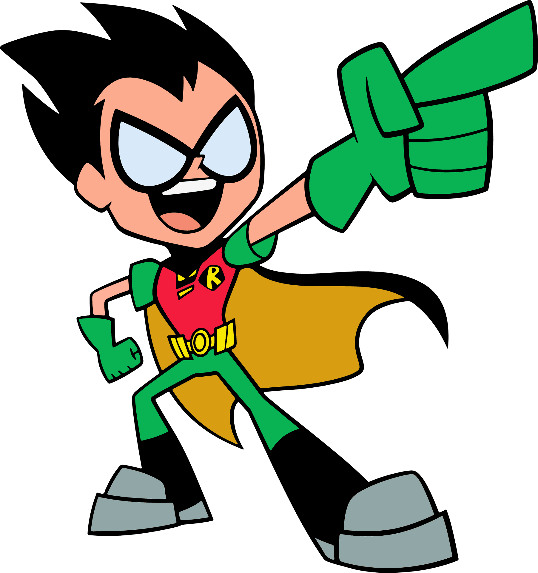 Animated Teen Hero Pose PNG image