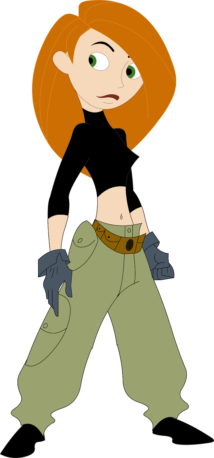 Animated_ Teen_ Heroine_ Stance PNG image