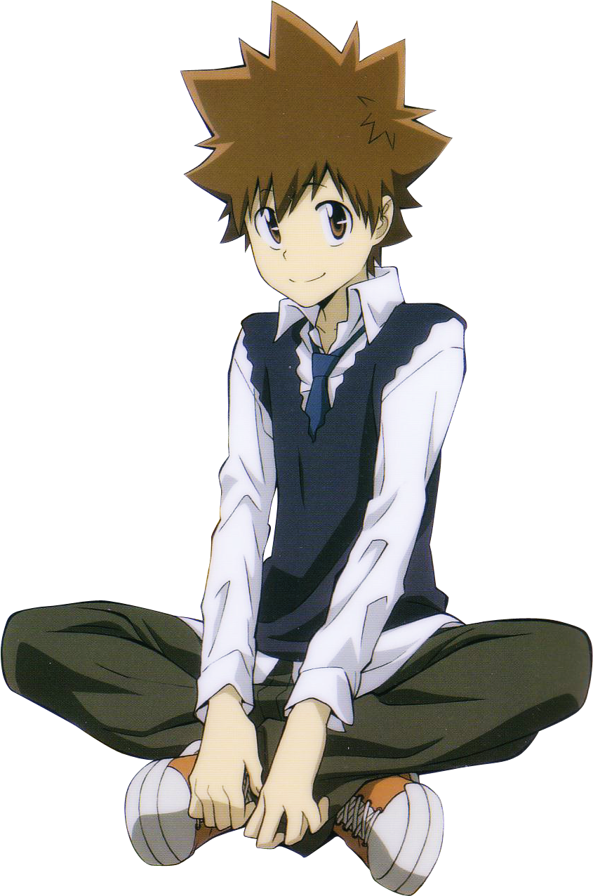 Animated Teen Sitting Casually PNG image