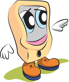 Animated Toaster Character PNG image
