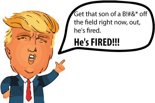 Animated Trump Firing Statement PNG image