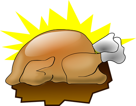 Animated Turkeywith Sunburst Effect PNG image